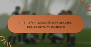 4-1-2-1-2 Formation: Defensive strategies, Pressure points, Vulnerabilities