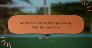 4-1-2-1-2 Formation: Player positioning, Roles, Responsibilities