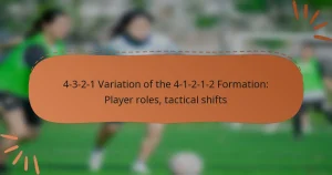 4-3-2-1 Variation of the 4-1-2-1-2 Formation: Player roles, tactical shifts