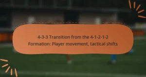 4-3-3 Transition from the 4-1-2-1-2 Formation: Player movement, tactical shifts