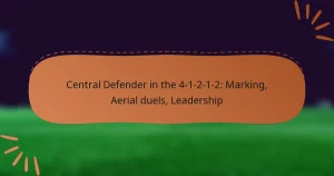 Central Defender in the 4-1-2-1-2: Marking, Aerial duels, Leadership
