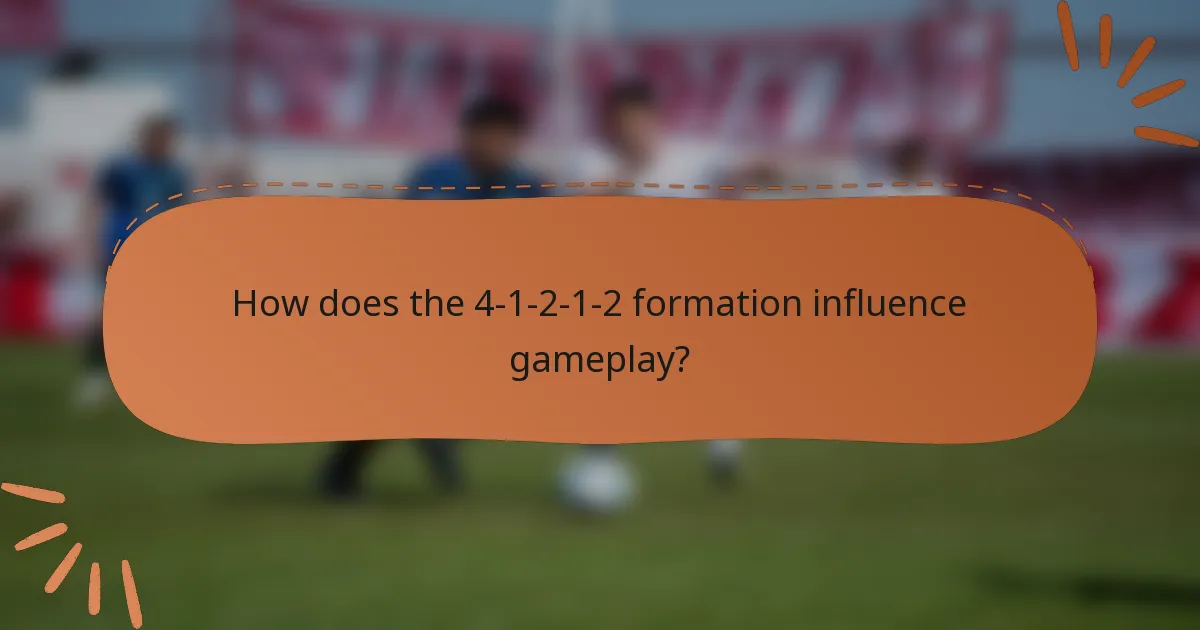 How does the 4-1-2-1-2 formation influence gameplay?